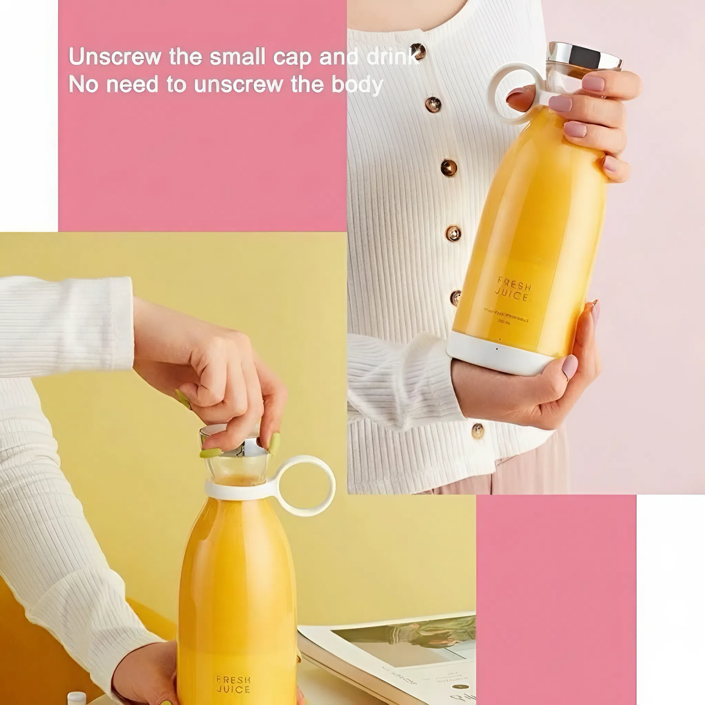 Portable Mini Juicer Bottle β Blend Juice Anywhere -300ml
